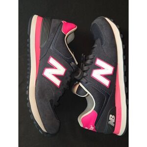 New Balance 574 Women's Sneakers Casual Walking Shoes Pink Navy WL574CPN Size 7B